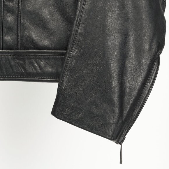 Belstaff Weybridge Black Hand Waxed Leather Quilted Moto Jacket - Picture 8 of 15